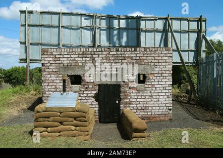 La boîte à pilules de Glentoran dans l'est de Belfast, lundi 22 juillet 2019.août 2019 marque le 70ème anniversaire du retour de Glentoran à l'Oval après plus de huit longues années d'exil. Bombardé presque en voie d'extinction lors du Belfast Blitz de 1941. (Photo de Paul McErlane) Banque D'Images