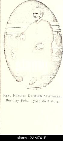 Histoire de la famille de Maunsell (Mansell, Mansel) . 1^ # - ?  % MajokJohn.VISON N MM N&gt;r Dicil est"i-. Banque D'Images