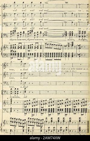 Les Huguenots : opéra en cinq actes . ÏPP M* "3 -# -# - j £££ je m ( te^réiisSTs* amants nf ù suiTtickerHes,Secteur des meurtriers et courent sembrasser ? Mais les meurtriers (es séparent denoi.crequ èpirifnpnt^and. ). ( La scène chaude.) 44 SCÈNE i FINALE. (Le théâtre représente lu vue des quais de régions en 1572. Nuit etoi/ée) appartement bassachaux Allegro. T IF SOR. BASSES, lIAINO. Banque D'Images