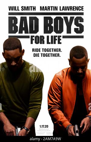 Bad Boys for Life (2020) réalisé par Adil El Arbi et Bilall Fallah et mettant en vedette Will Smith, Vanessa Hudgens et Alexander Ludwig. Bad Boys Mike Lowrey et Marcus Burnett reviennent dans cette suite tant attendue pour abattre le chef d'un cartel de la drogue de Miami. Affiche US Advance ***USAGE ÉDITORIAL SEULEMENT***. Crédit : BFA / Columbia Pictures Banque D'Images