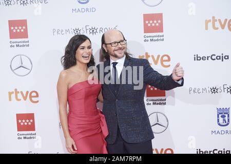 11 janvier 2020, Madrid, Madrid, Espagne : Elena Sanchez, Santiago Segura occupe le tapis rouge pendant 25 Jose Maria Forque Awards au Palais des congrès IFEMA le 11 janvier 2020 à Madrid, Espagne (Image Crédit : © Jack Abuin/Zuma sur le fil) Banque D'Images