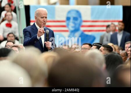 Las Vegas, Nevada, USA. 11Th Jan, 2020. Le candidat démocrate et ancien Vice-président américain Joe Biden parle pendant un événement de campagne Samedi, 11 janvier 2020, à Las Vegas. Le Nevada caucus présidentielles démocratiques est prévue pour le 22 février 2020. Crédit : David Becker/ZUMA/Alamy Fil Live News Banque D'Images
