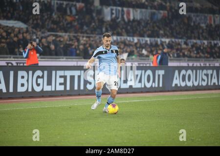 Rome, Italie. 11 janvier 2020. Lors du match Stadio Olimpico de Rome entre Lazio et Napoli. Latium a remporté Napoli avec le score final de 1-0 pour le 17ème match de la Serie italienne A. (photo de Paolo Pizzi/Pacific Press) crédit: Pacific Press Agency/Alay Live News Banque D'Images