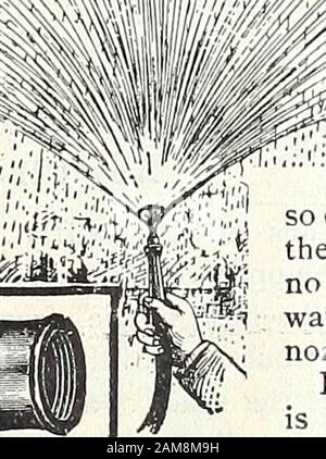 Catalogue mi-été de Henderson : 1895 . W^^i Il jette une feuille plate en forme de ventilateur d’eau qui se décompose en myriads de petites gouttes tombant comme une légère pluie et couvrant un t/fi IVI^Wi ^^^sJIsfe^Yn zone de 6 à 12* &lt;^v pieds de diamètre en fonction de la pression. Le spray est uniformément dispersé que le sol ne s'emballe pas et ne se lave pas hors des racines des plantes ou de l'herbe, même avec un plein débit d'eau, aucune blessure ne peut être faite les plantes les plus tendres. Vous pouvez arroser l'herbe ou le jardin dans la moitié du temps consommé avec des autres buses et d'une manière plus satisfaisante et même. Il est fait de b Banque D'Images