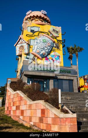 Jeju, Corée, 7 Mars 2019. Chemin vers le musée Ripley's 'Believe It or Not!', est la plus grande entreprise de franchise de musées au monde, avec 31 locatio Banque D'Images