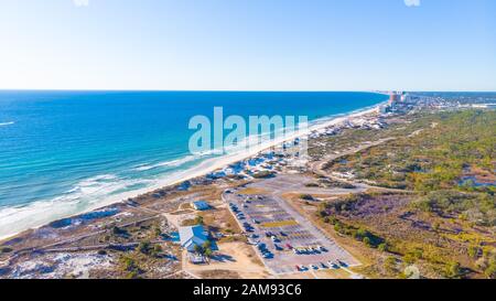 Panama City Beach Aerial View , Floride , États-Unis Banque D'Images