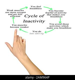 Cycle D'Inactivité : de la peur à la faiblesse Banque D'Images