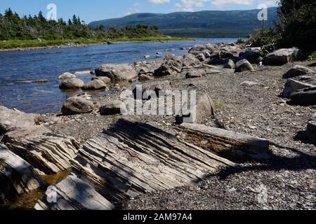 Rivière Dans Le Parc National Du Gros-Morne Terre-Neuve Canada Banque D'Images