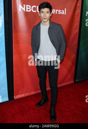 Pasadena, États-Unis. 11 janvier 2020. Pasadena, LOS ANGELES, CALIFORNIE, États-Unis - 11 JANVIER: Manny Jacinto arrive à la tournée de presse de l'ACT d'hiver 2020 NBCUniversal qui s'est tenue à l'hôtel Langham Huntington le 11 janvier 2020 à Pasadena, Los Angeles, Californie, États-Unis. (Photo De Xavier Collin/Image Press Agency) Crédit: Image Press Agency/Alay Live News Banque D'Images