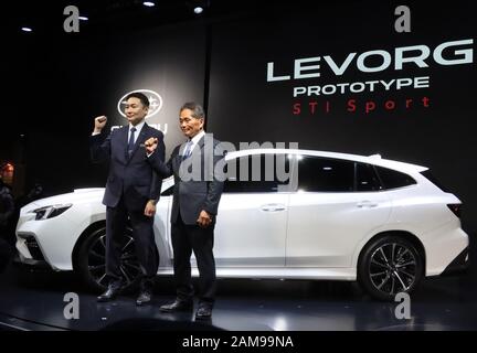 Chiba, Japon. 10 janvier 2020. Subaru, constructeur automobile japonais, dévoile le prototype Levorg STI Sport au salon automobile Tokyo 2020 à Chiba, dans la banlieue de Tokyo, le vendredi 10 janvier 2020. Quelque 1 000 véhicules seront exposés lors d'un salon de trois jours sur mesure. Crédit: Yoshio Tsunoda/Aflo/Alay Live News Banque D'Images