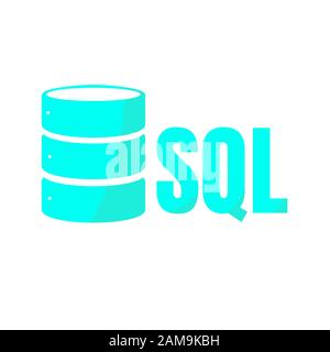 L'icône de base de données SQL conception de logo ou d'INTERFACE UTILISATEUR UX App Banque D'Images