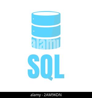 L'icône de base de données SQL conception de logo ou d'INTERFACE UTILISATEUR UX App Banque D'Images