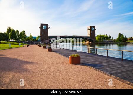 Kasui park dans la ville de Toyama, Toyama, Japon. Banque D'Images