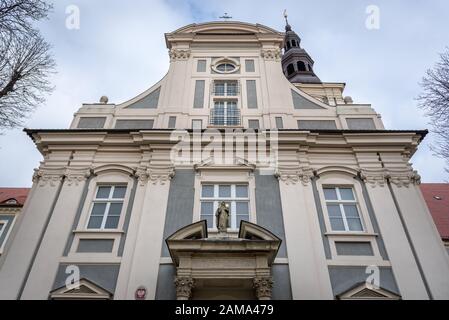 Lycée de l'Union romaine Ursulines sur la vieille ville de Wroclaw dans la région de Silésie en Pologne Banque D'Images