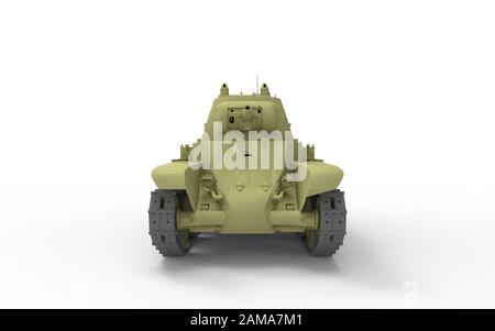 rendu tridimensionnel d'un réservoir isolé dans un fond de studio blanc Banque D'Images