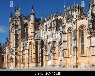 Monastère de Batalha avec une célèbre église et exposition dans la région Centro du Portugal Banque D'Images