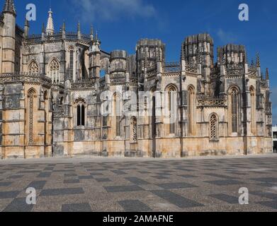 Monastère de Batalha avec une célèbre église et exposition dans la région Centro du Portugal Banque D'Images