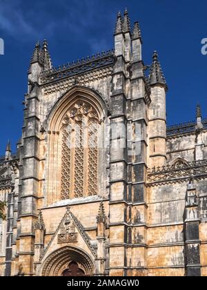 Monastère de Batalha avec une célèbre église et exposition dans la région Centro du Portugal Banque D'Images