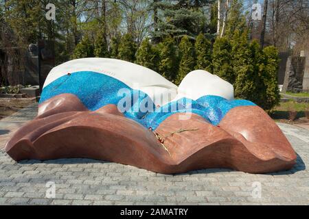 Cimetière de Novodevichye dans le couvent de Novodevichye, Moscou Banque D'Images