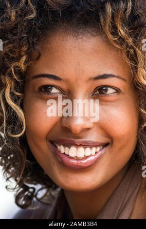 Portrait de joli étudiant éthiopien, lac Tana, Ethiopie Banque D'Images