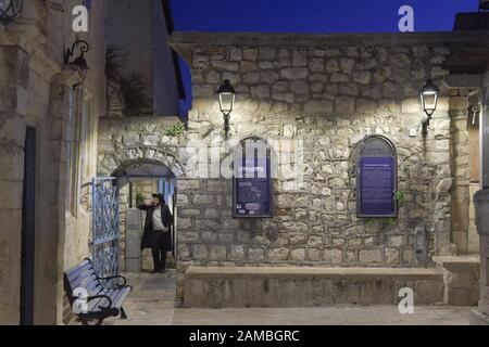 Ashkenazi Haari Synagoge, Safed, Israël Banque D'Images