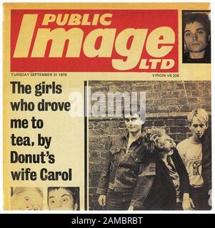 Public image LTD - public image - Classic vintage vinyle album Banque D'Images