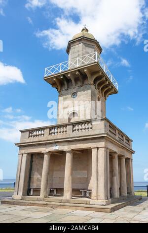 Fleetwood Lower Lighthouse, The Esplanade, Fleetwood, Lancashire, Angleterre, Royaume-Uni Banque D'Images