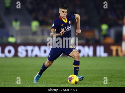 Stadio Olympico, Rome, Italie. 12 janvier 2020. Italien Serie A Football, Roma Versus Juventus; Gianluca Mancini De As Roma Credit: Action Plus Sports/Alay Live News Banque D'Images