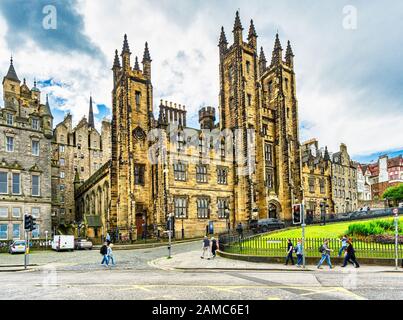 Salle de l'Assemblée générale de l'Eglise d'Ecosse sur la butte d'Édimbourg Edinburgh Scotland UK Banque D'Images