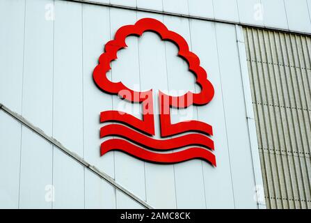 Emblème du club de football de Nottingham Forest Banque D'Images