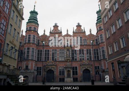 Le Grand Armury, Gdansk, Pologne Banque D'Images