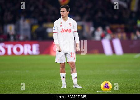 Roma, Italie. 12 janvier 2020. Paulo Dybala de Juventus lors du match de Serie A entre Roma et Juventus à Stadio Olimpico, Rome, Italie, le 12 janvier 2020. Crédit: Giuseppe Maffia/Alay Live News Banque D'Images