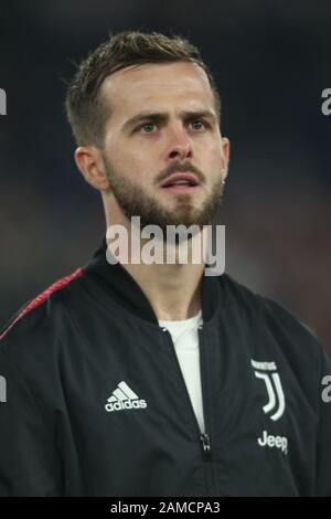 Rome, Italie. 12 janvier 2020. Rome, Italie - 12 janvier 2020: M.PJANIC (JUVENTUS)) dans la série italienne UN match de football COMME Roma vs FC Juventus, au Stade olympique de Rome le 12/01/2020 crédit: Agence de photo indépendante/Alay Live News Banque D'Images