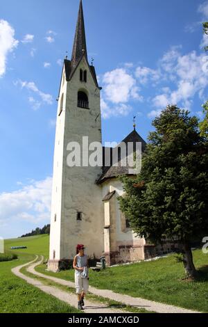 Kirche St. Magdalena À Moos, Mooskirche, Niederdorf, Südtirol, Italie Banque D'Images