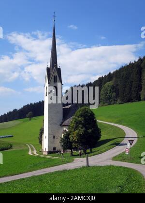 Plgrimage Eglise Saint Magdalena im Moos, Tyrol du Sud, Italie Banque D'Images