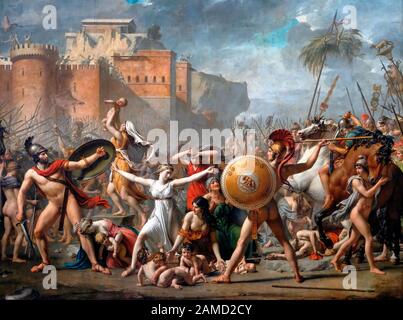 L'Intervention Des Sabine Women - Jacques-Louis David, 1799 Banque D'Images