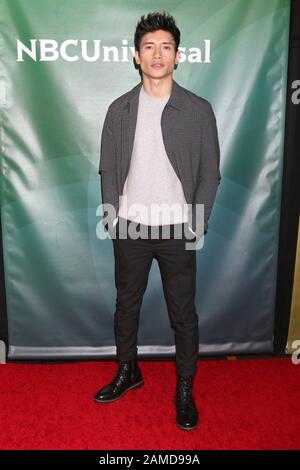 Pasadena, Californie. 11 janvier 2020. Manny Jacinto aux arrivées de NBC Universal Winter Press Tour - partie 2, The Langham Huntington Hotel, Pasadena, CA 11 janvier 2020. Crédit: Priscilla Grant/Everett Collection/Alay Live News Banque D'Images