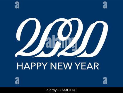 Bonne Année 2020 Illustration de Vecteur