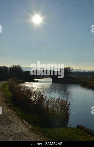 Voyage sur le canal Leeds-Liverpool, Royaume-Uni Banque D'Images