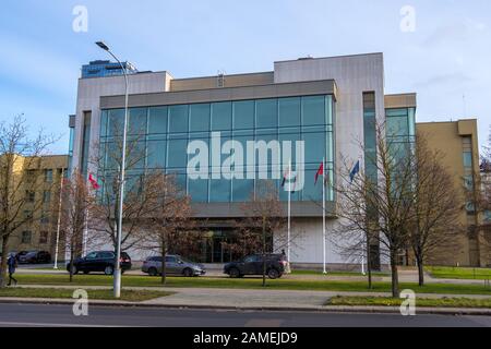 Vilnius, Lituanie - 16 Décembre 2019 Parlement Lituanien À Vilnius Banque D'Images