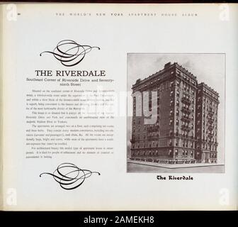 Le Coin Sud-Est De Riverdale, Promenade Riverside, Et Soixante-Dix-Neuvième Rue, Le Riverdale. Coin sud-est de la promenade Riverside et soixante-dix-neuvième rue.; Le Riverdale. Coin sud-est de Riverside Drive et soixante-dix-neuvième rue. Banque D'Images