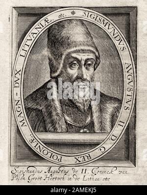 Sigismund II Augustus (Polonais: Zygmunt II Août; 1520 – 1572) était le roi de Pologne et le grand-duc de Lituanie, fils de Sigismund I l'ancien, qui Banque D'Images