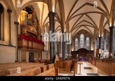 L'Église Du Temple, Le Temple, Le Centre De Londres, L'Église Mère De La Common Law. Connu pour ses liens avec les Templiers et Magna Carta. Banque D'Images