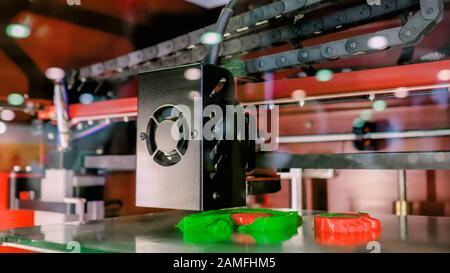 Imprimante 3D moderne impression machine modèle en plastique Banque D'Images