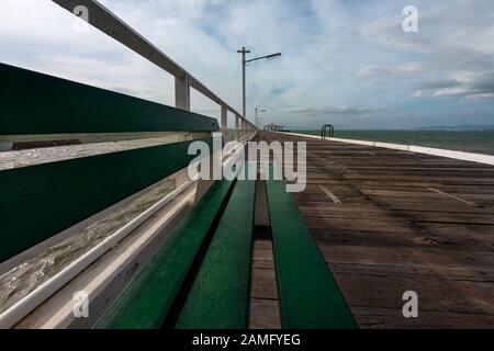 Jetée de la baie de pique-nique sur Magnetic Island. Banque D'Images