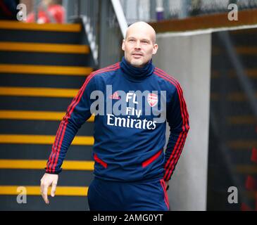 Londres, ANGLETERRE - 11 JANVIER : entraîneurs adjoints Suède Freddie Ljungberg[ d'Arsenal pendant le match de la Premier League anglaise entre Crystal Palace et Banque D'Images