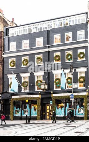Tiffany & Co., Old Bond Street, Londres W1S, England, UK. Banque D'Images