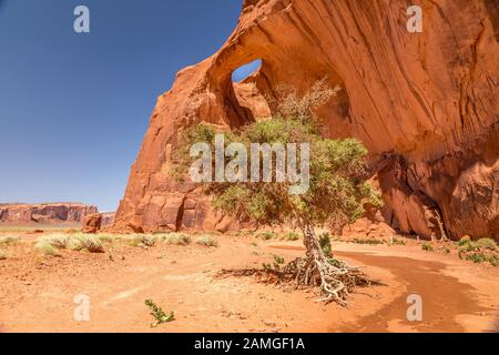 Arche de soleil, Monument Valley Banque D'Images