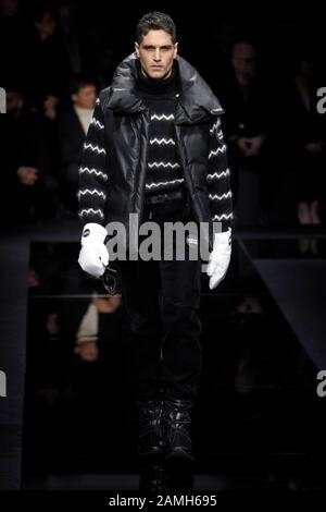 Milan, Italie. 13 janvier 2020. Milan, Italie. 13 janvier 2020. Milan, Milan Fashion Week, Homme Automne Hiver 2020/2021. Milan – Mode Pour Homme Automne Hiver 2020/21. Crédit: Independent Photo Agency Srl/Alay Live News Crédit: Independent Photo Agency Srl/Alay Live News Banque D'Images