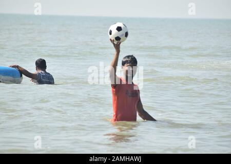 Bangladesh Coxxbazer plage Banque D'Images